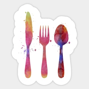 Cutlery Sticker